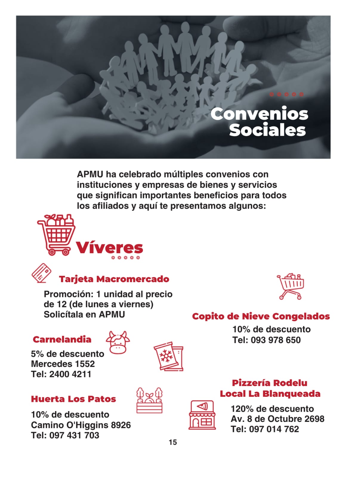 Convenios APMU de víveres